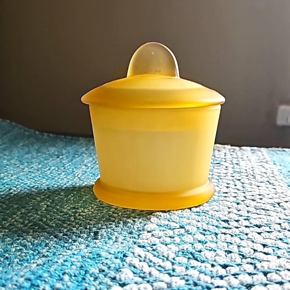 Frosted Umbra Jar with Lid